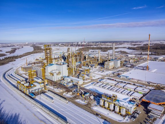Aerial of petrochemical site
